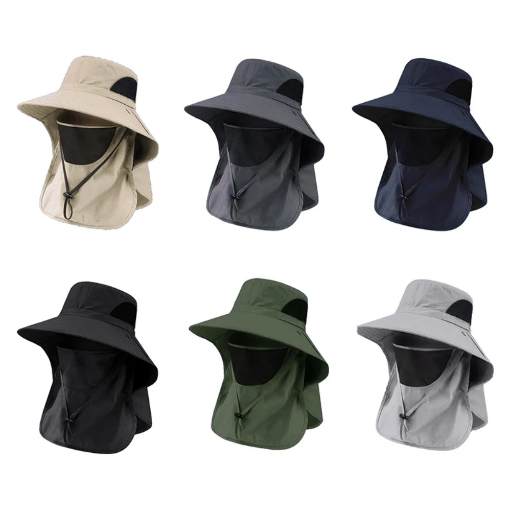 Mens Outdoor Hunting Hats - 여름 햇빛 차단 모자 UV 차단