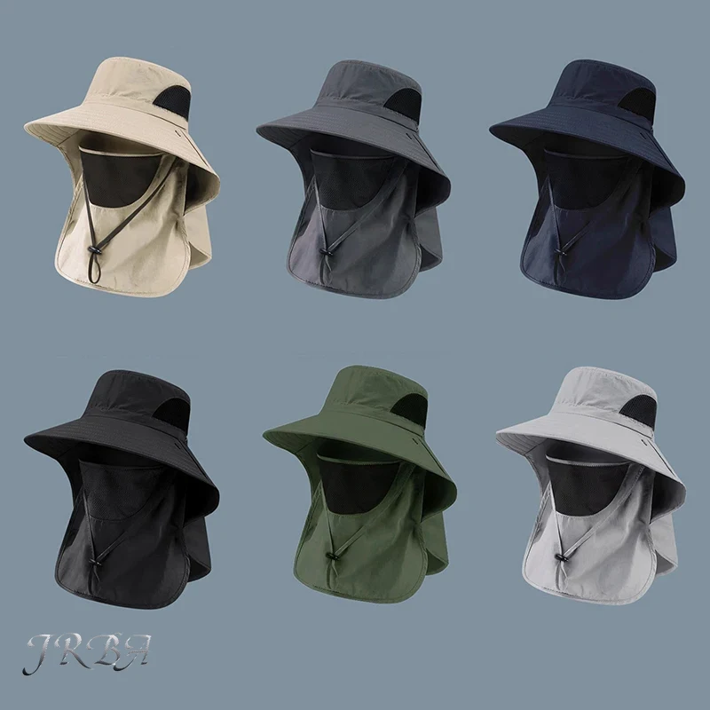 Mens Outdoor Hunting Hats - 여름 햇빛 차단 모자 UV 차단
