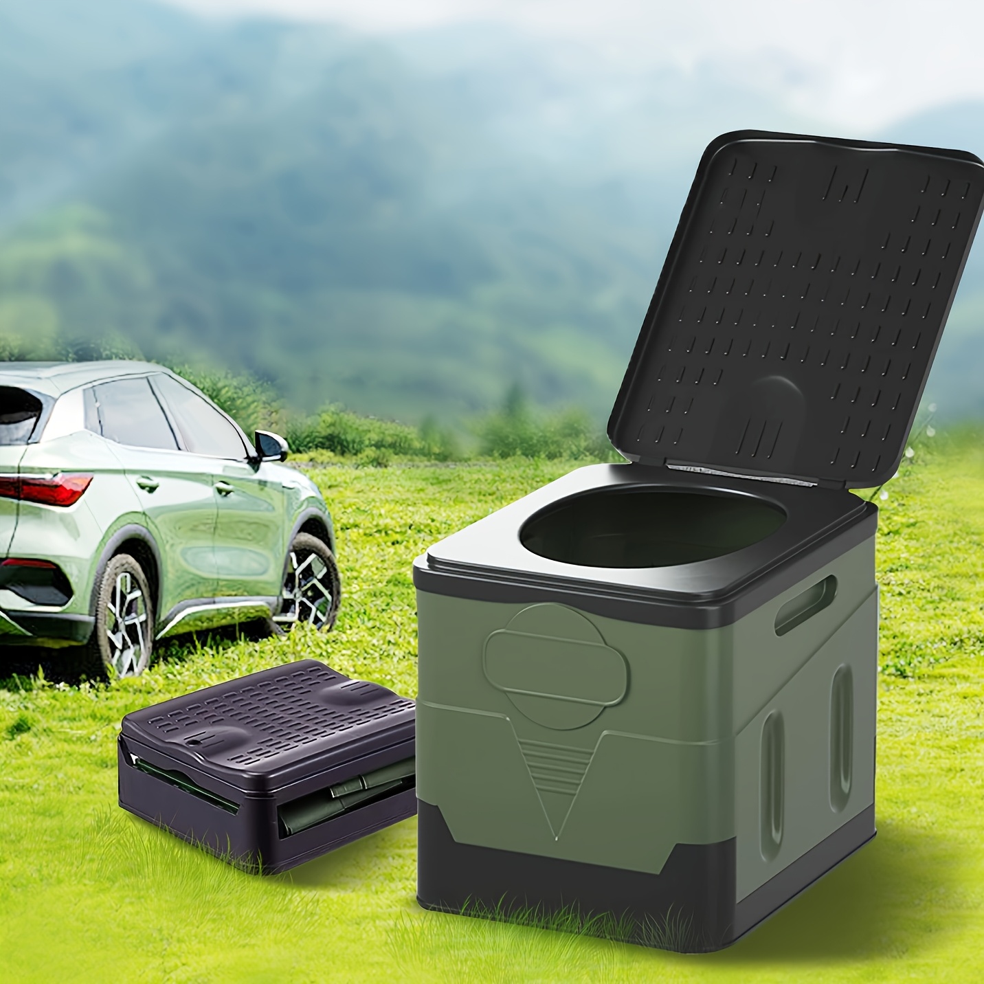 Outdoor Hunting Toilet - 휴대용 캠핑 변기 접이식 캠핑 여행용