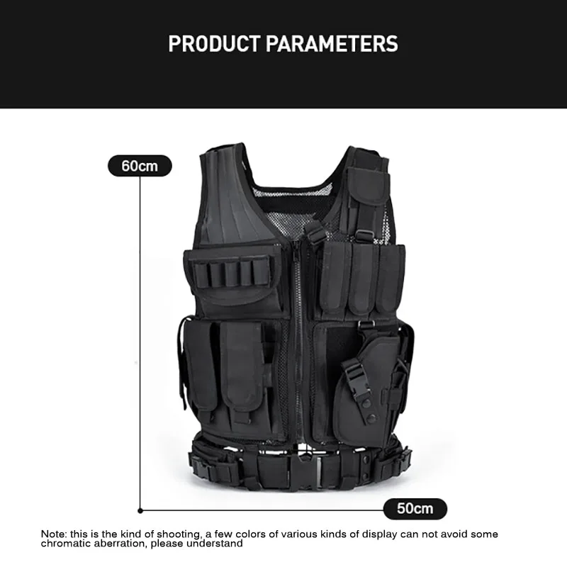 조정 가능한 몰리 전술 조끼 전투 방탄복 조끼 경비원  - Outdoor Hunting Vest 리뷰 및 가격