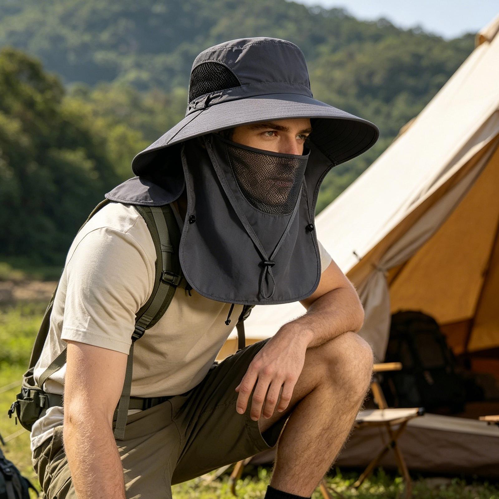 여름 햇빛 차단 모자 UV 차단 야외 사냥 낚시 모자  - Mens Outdoor Hunting Hats 리뷰 및 가격