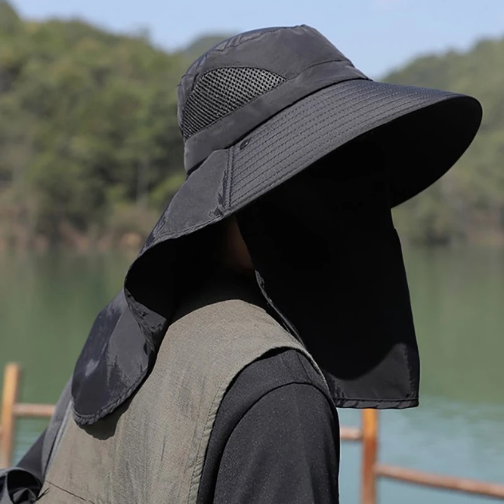 여름 햇빛 차단 모자 UV 차단 야외 사냥 낚시 모자  - Mens Outdoor Hunting Hats 리뷰 및 가격