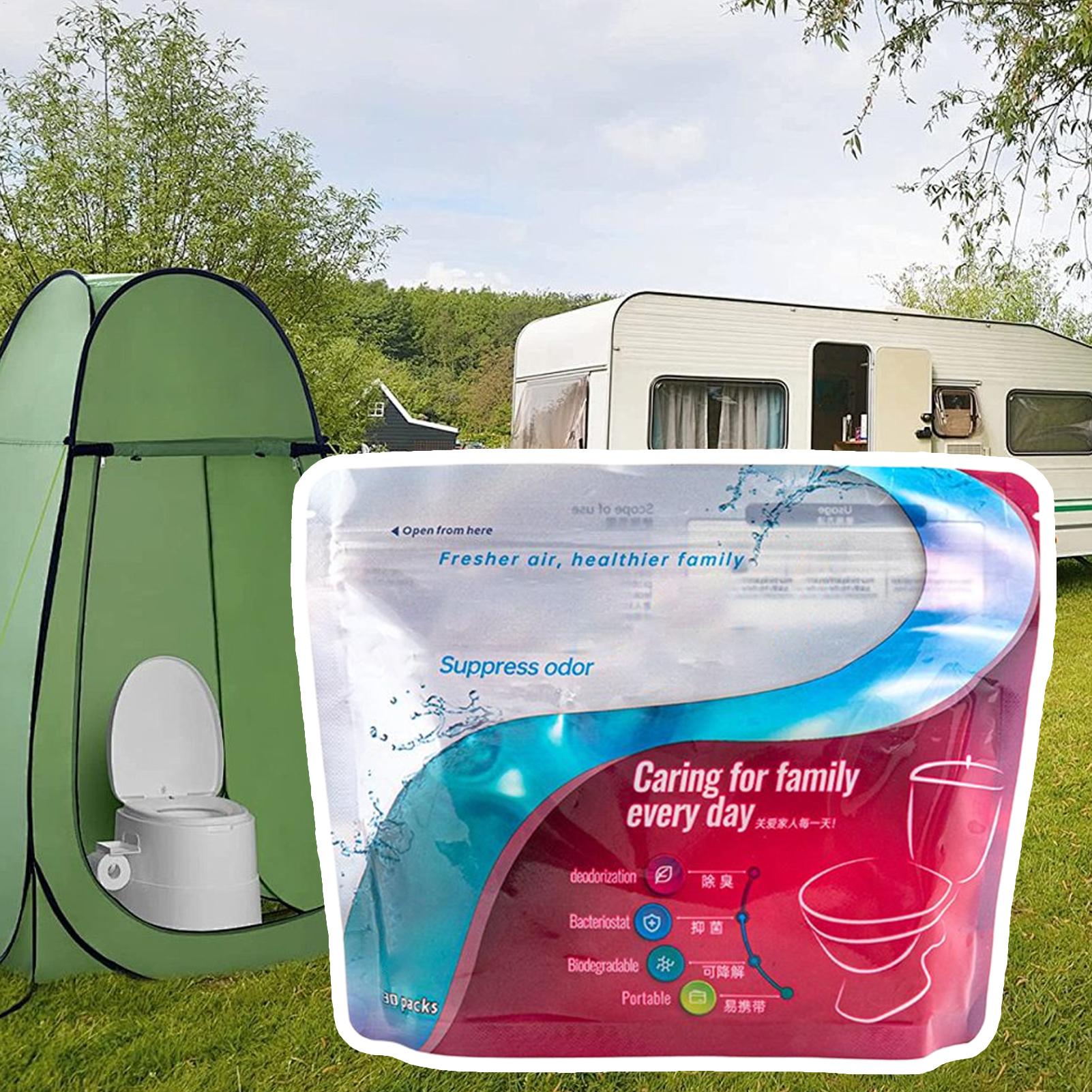 30pcs 휴대용 화장실 파우더 친환경 화장실 흡수 젤 - Outdoor Hunting Toilet 리뷰 및 가격