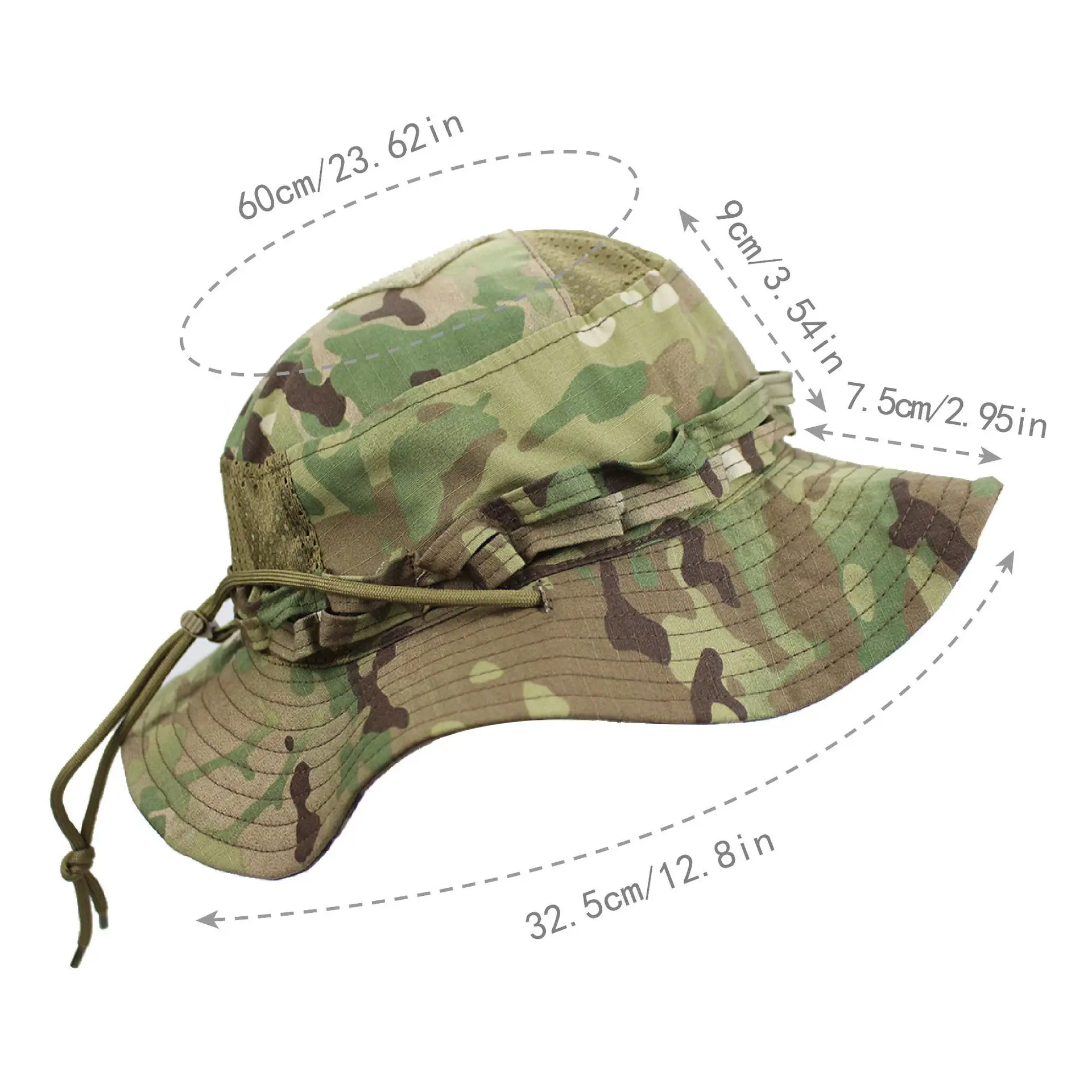 새로운 전술 위장 부니캡 사냥용 넓은 챙 모자 남성 야 - Mens Outdoor Hunting Hats 리뷰 및 가격